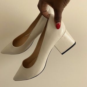 Retro Low-Block Heel Pumps